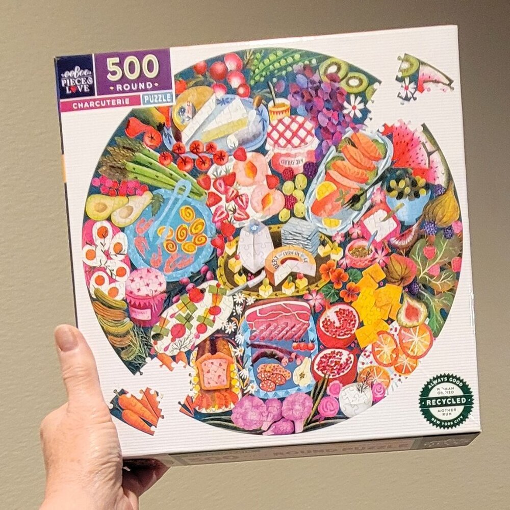 eeBoo CHARCUTERIE round Jigsaw Puzzle 500 pieces
